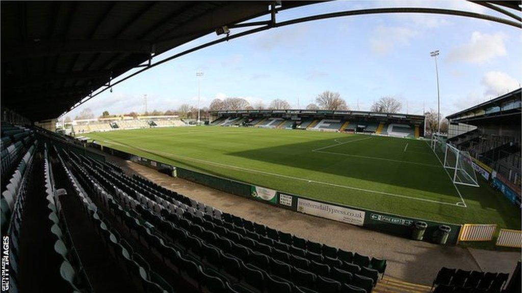 Huish Park, home ground of Yeovil Town FC