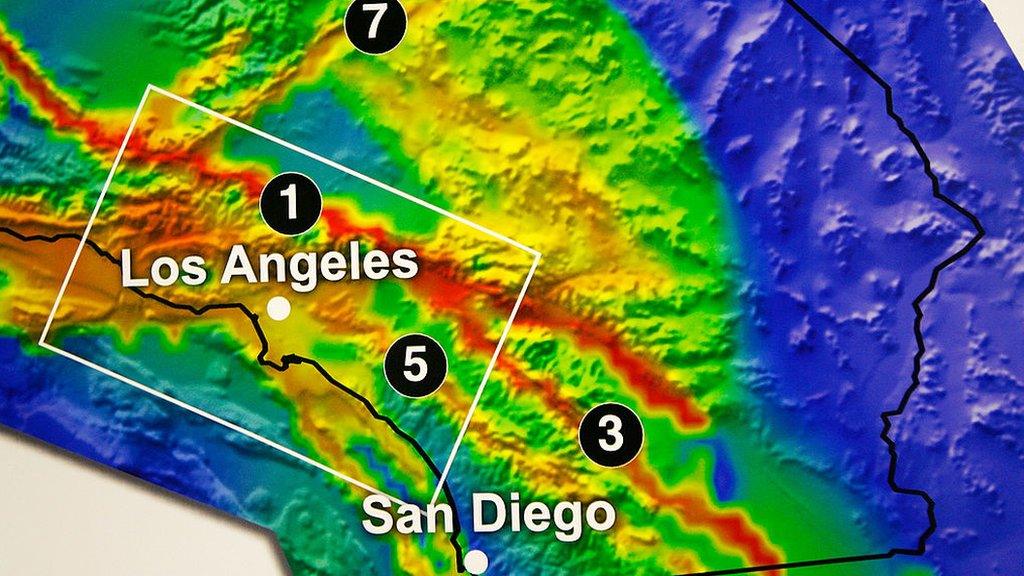 Earthquake map