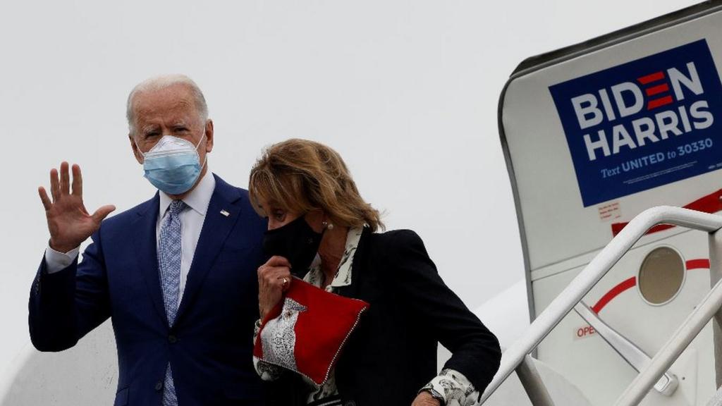 Biden and his sister arrive in Atlanta, Ga, 27 October