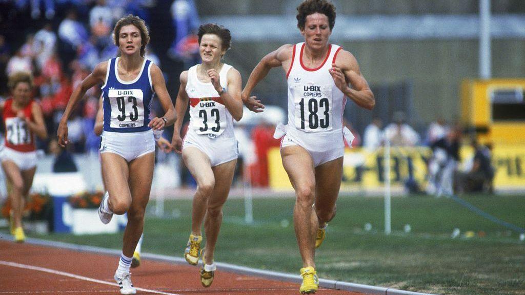 Jarmila Kratochvilova competes at the 1983 World Championships
