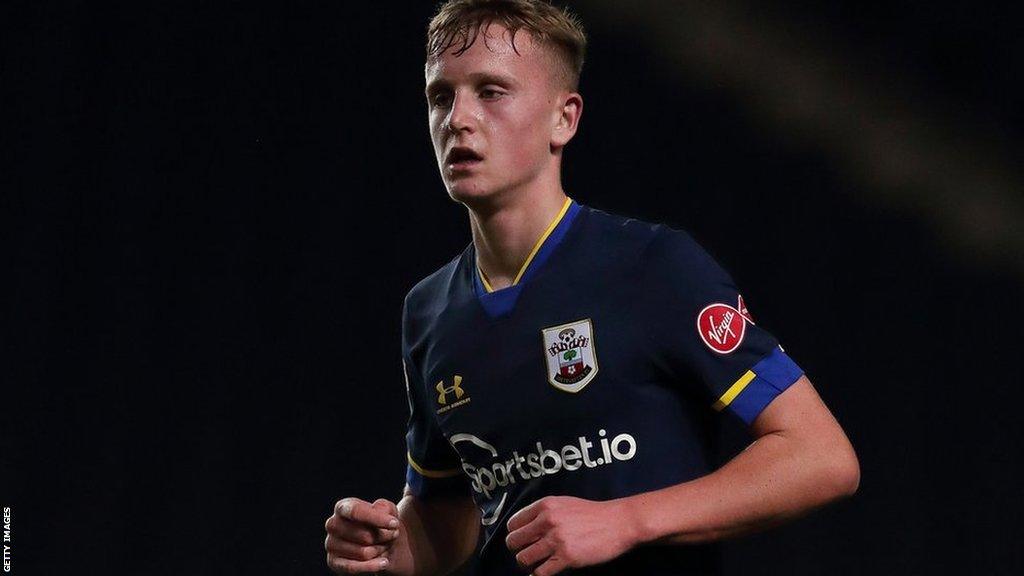 New Crewe loan signing Ryan Finnigan has been included in Southampton's matchday squad this season