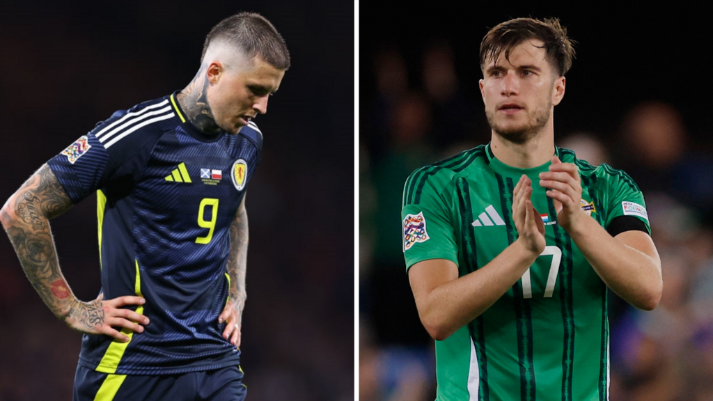 Dykes and McNair for Scotland and Northern Ireland respectively 