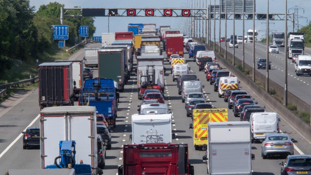 Cars on motorway