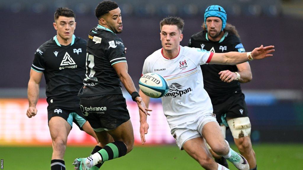 Ethan McIlroy made his return with Ulster against Ospreys at the end of January