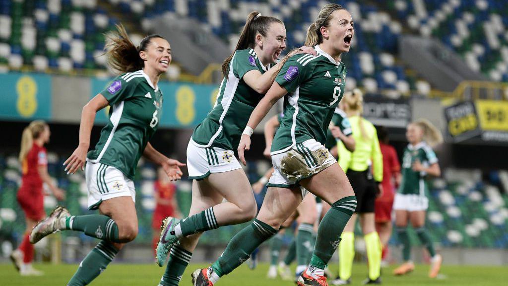 Northern Ireland women celebrate