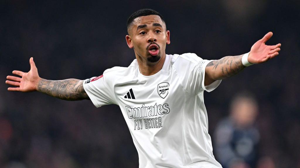 Gabriel Jesus playing for Arsenal