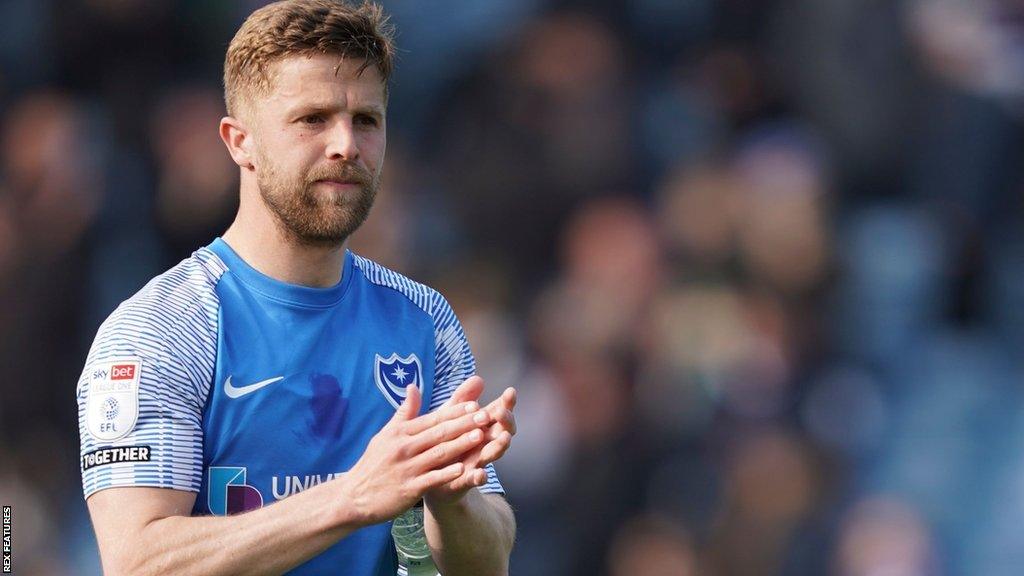 Michael Jacobs after a game for Portsmouth