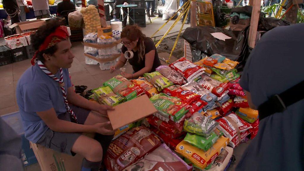 Donation centre in Mexico City