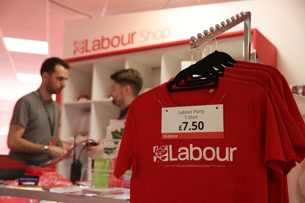 Labour Party t-shirts on sale at the party's annual conference in 2017