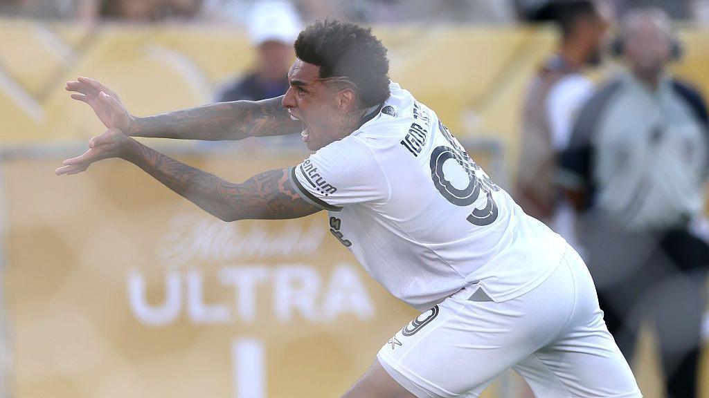 Igor Jesus celebrates