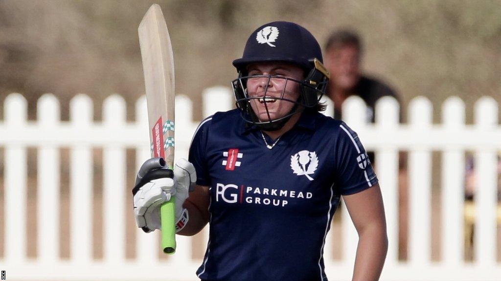 Ailsa Lister made an unbeaten 54 for Scotland