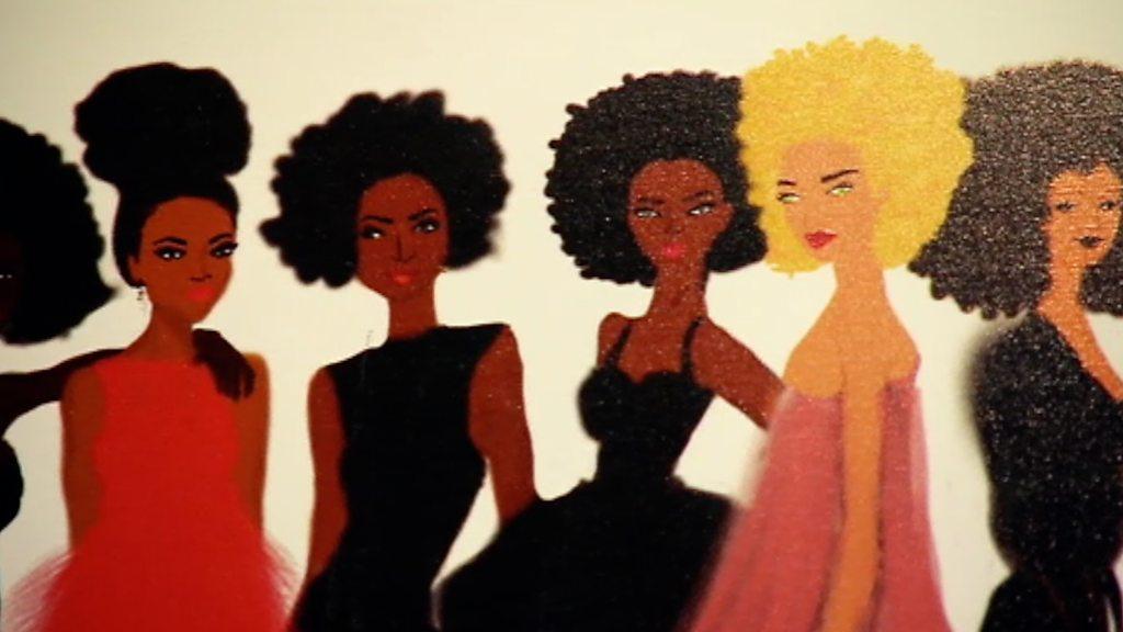 Drawing of women by Nicholle Kobi