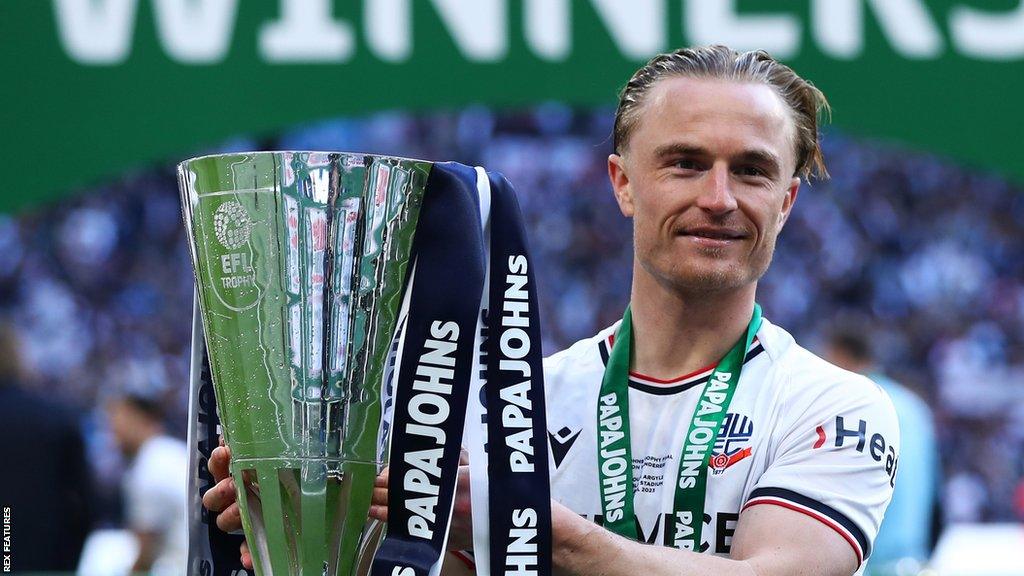 Kyle Dempsey scored the first goal in Bolton Wanderers' 4-0 thrashing of Plymouth Argyle in April's Papa Johns Trophy final