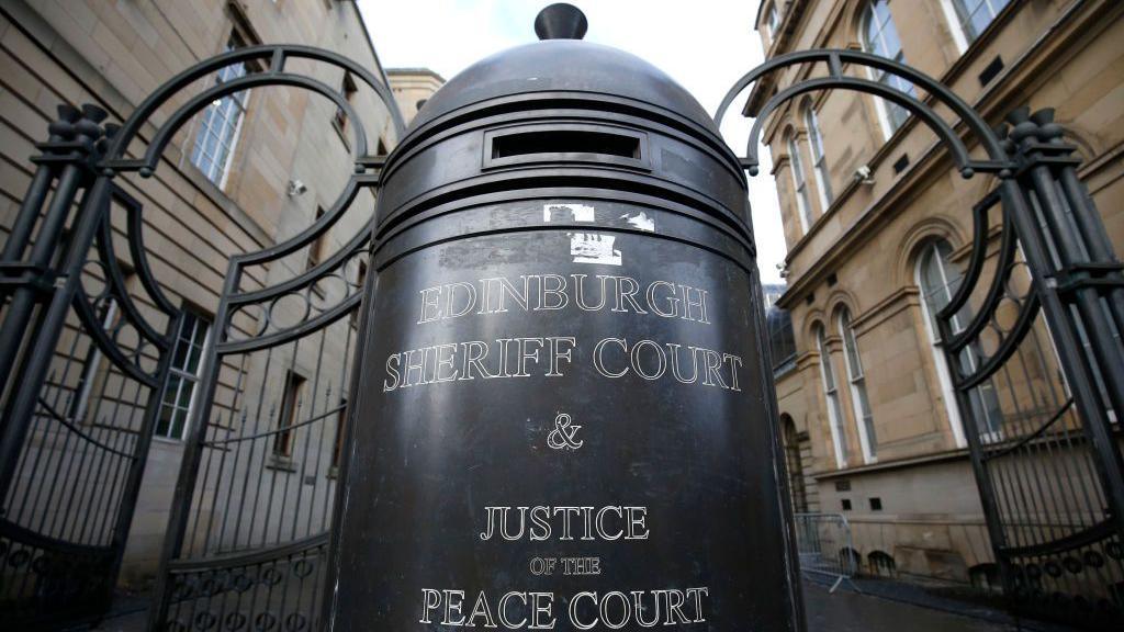 A general view of the entrance to Edinburgh Sheriff Court.