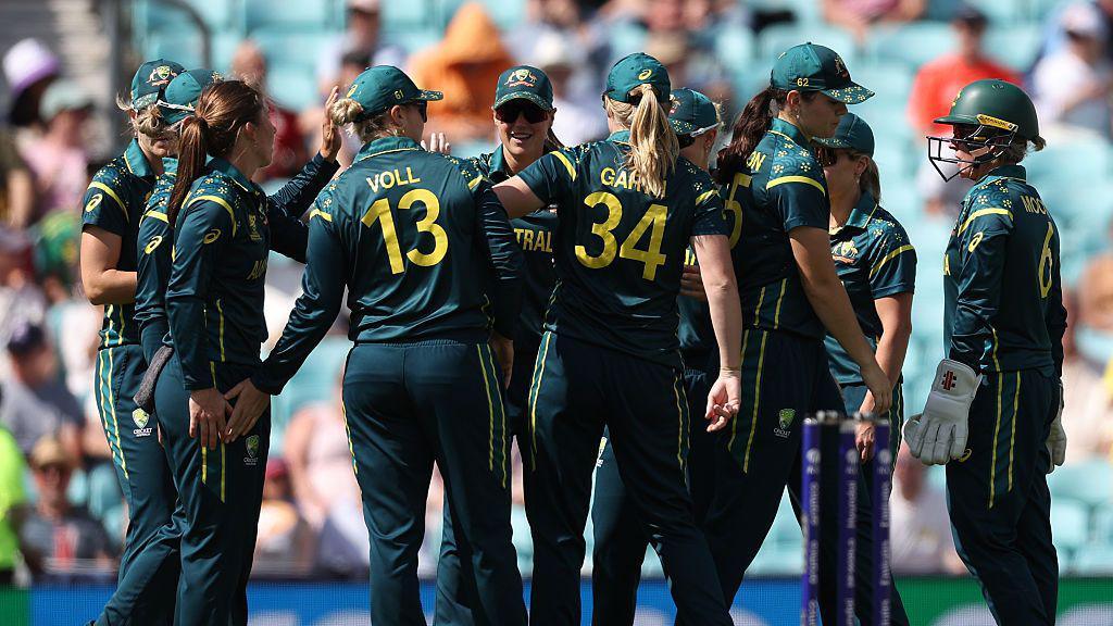 Australia team celebrating.