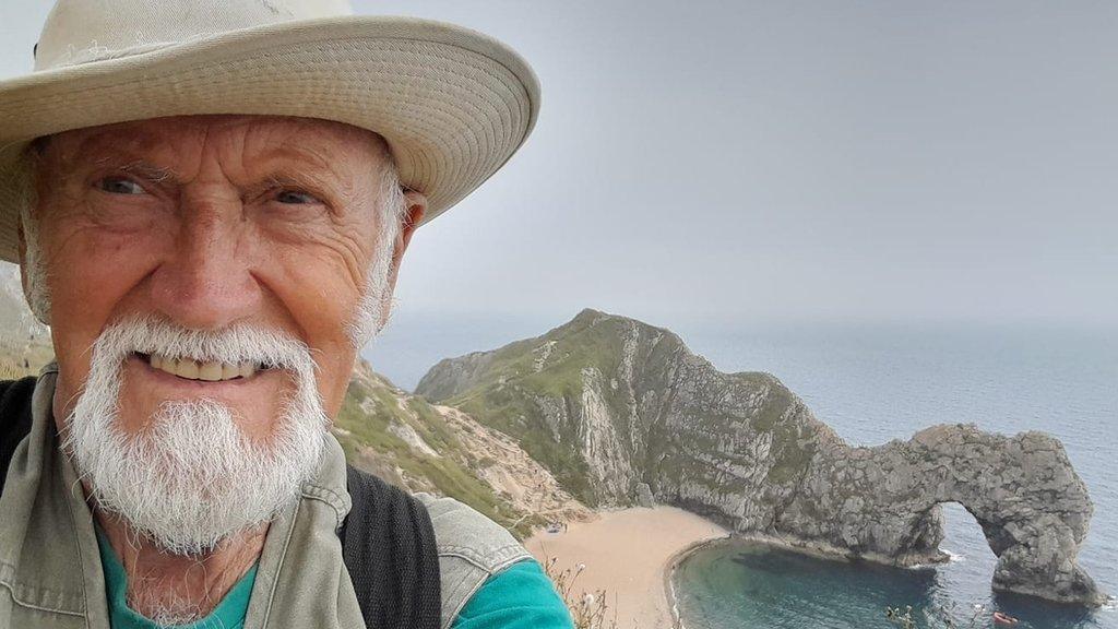 Derek Adams at Durdle Door