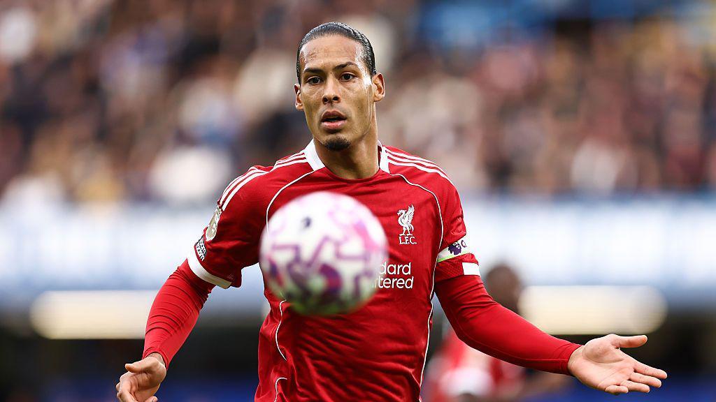 Virgil Van Dijk in action for Liverpool