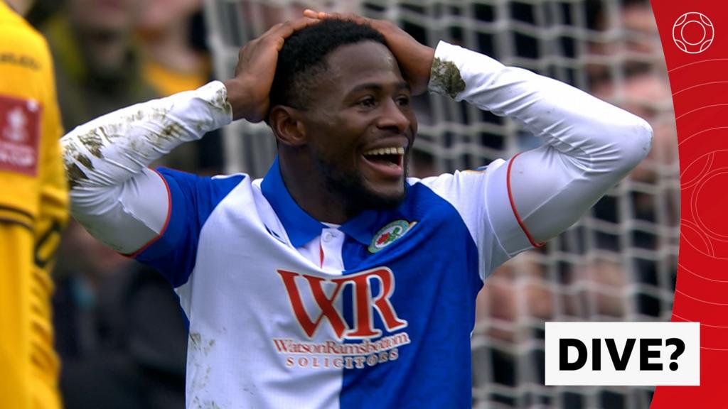 Dive or penalty? Kargbo booked for Blackburn