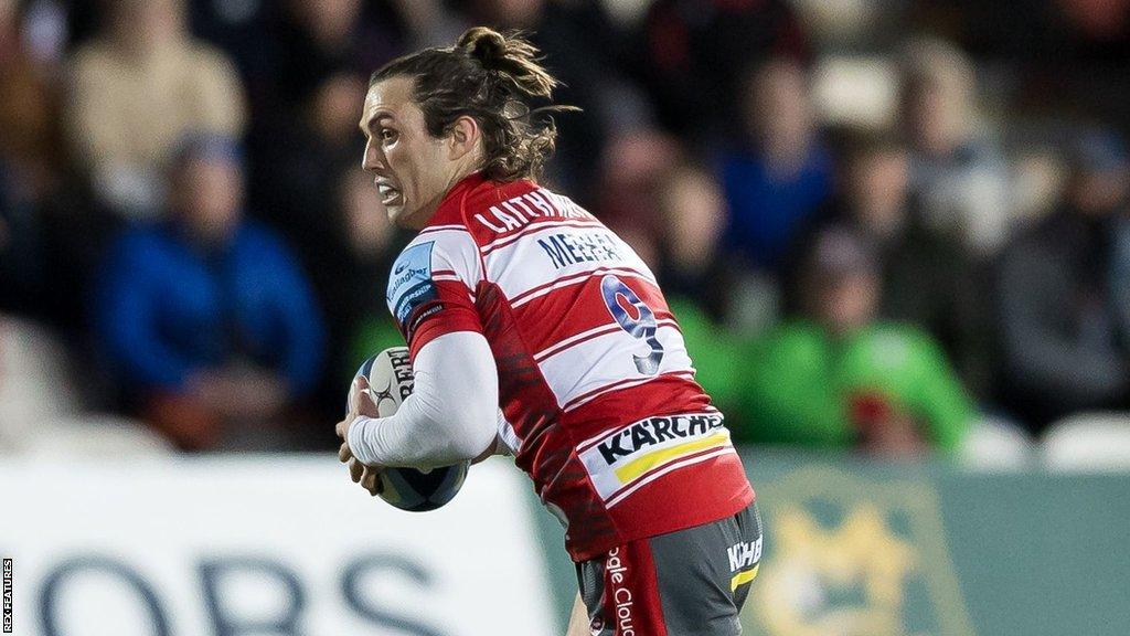 Ben Meehan playing for Gloucester