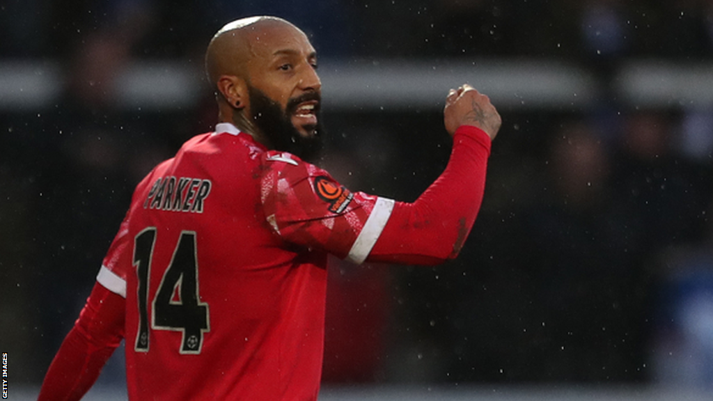 Josh Parker in action for Oxford City