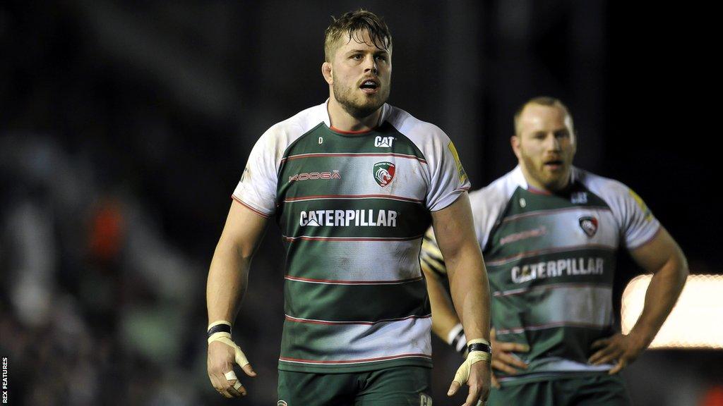 Ed Slater playing for Leicester in 2016