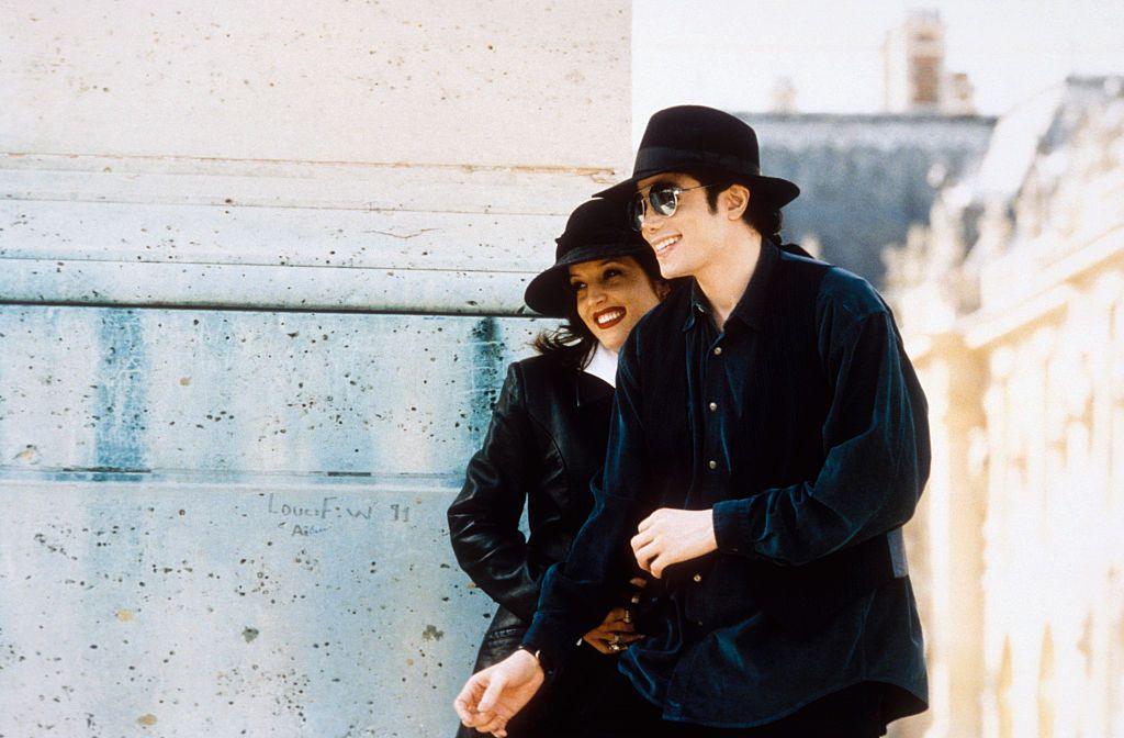 Michael Jackson and Lisa Marie Presley in France