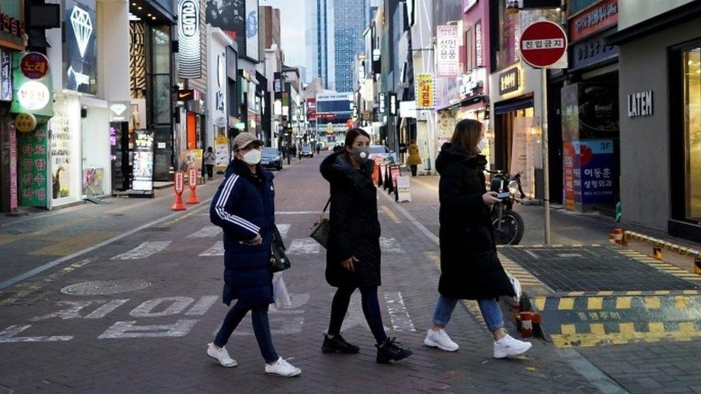 Women wearing masks