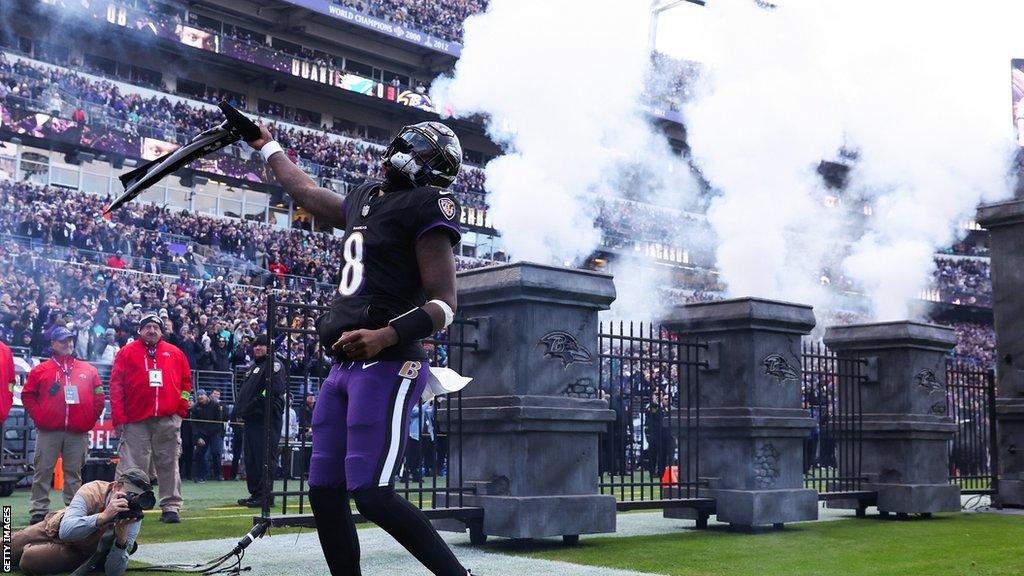 Baltimore ravens quarterback Lamar Jackson