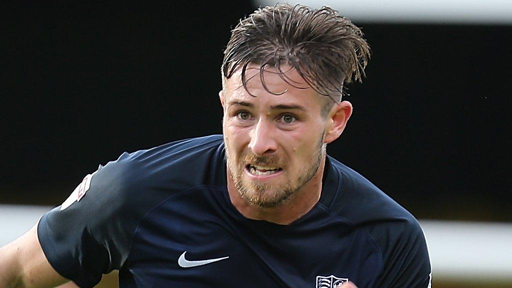 Southend defender Ryan Leonard chases the ball against Northampton in September 2017