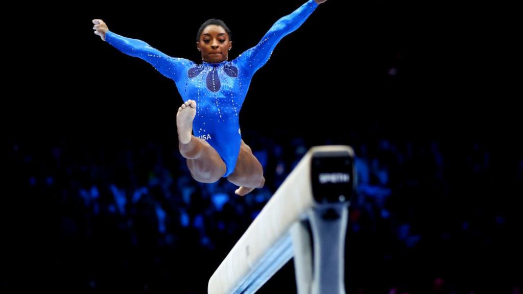 Simone Biles in action