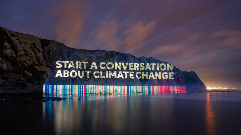 Artwork on the White Cliffs of Dover