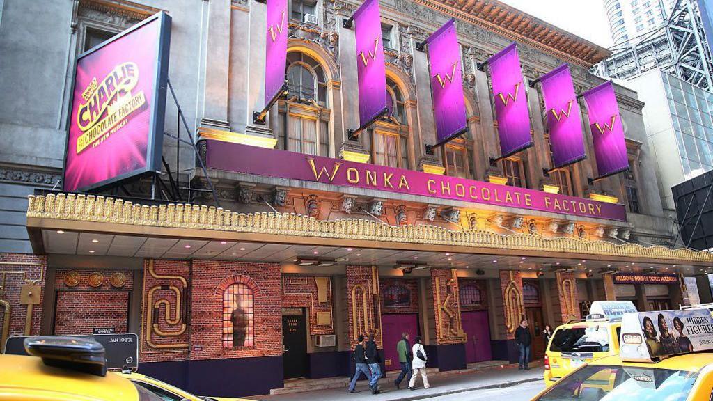 Theatre Marquee unveiling for Roald Dahl's "Charlie and the Chocolate Factory" on January 4, 2017 in New York City.