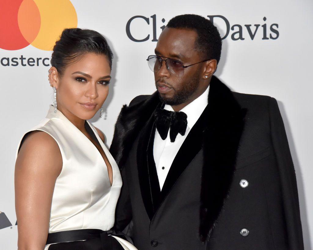 Casandra Ventura and Sean "Diddy" Combs in New York City on 27 January 2018 