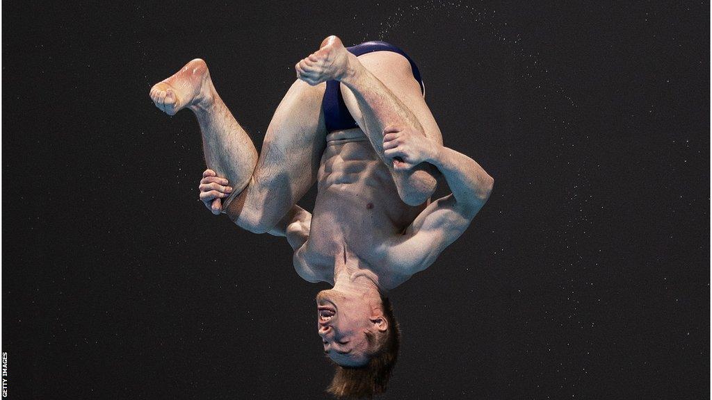 Jack Laugher in action