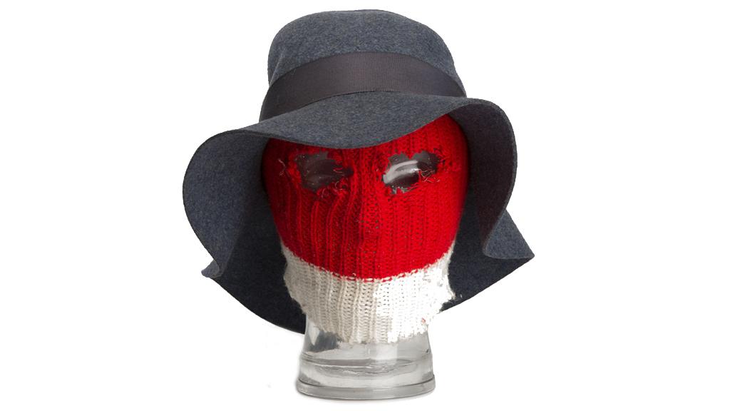 Balaclava and hat worn by gunman at the Spaghetti House Siege, 1975