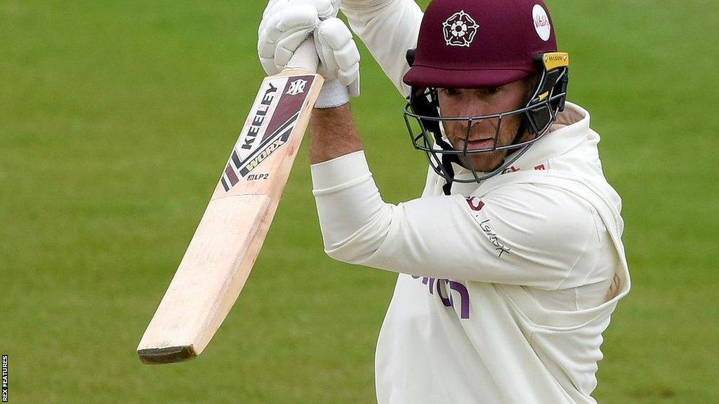 Luke Procter batting for Northants