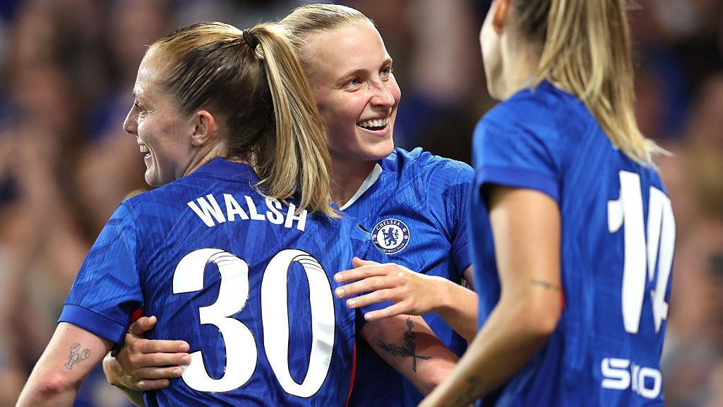 Chelsea celebrate 