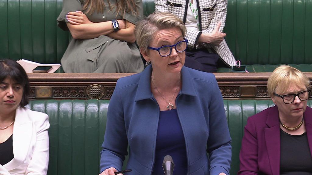 Yvette Cooper speaking in the House of Commons