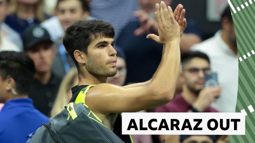 Watch: Alcaraz out of US Open in second-round upset