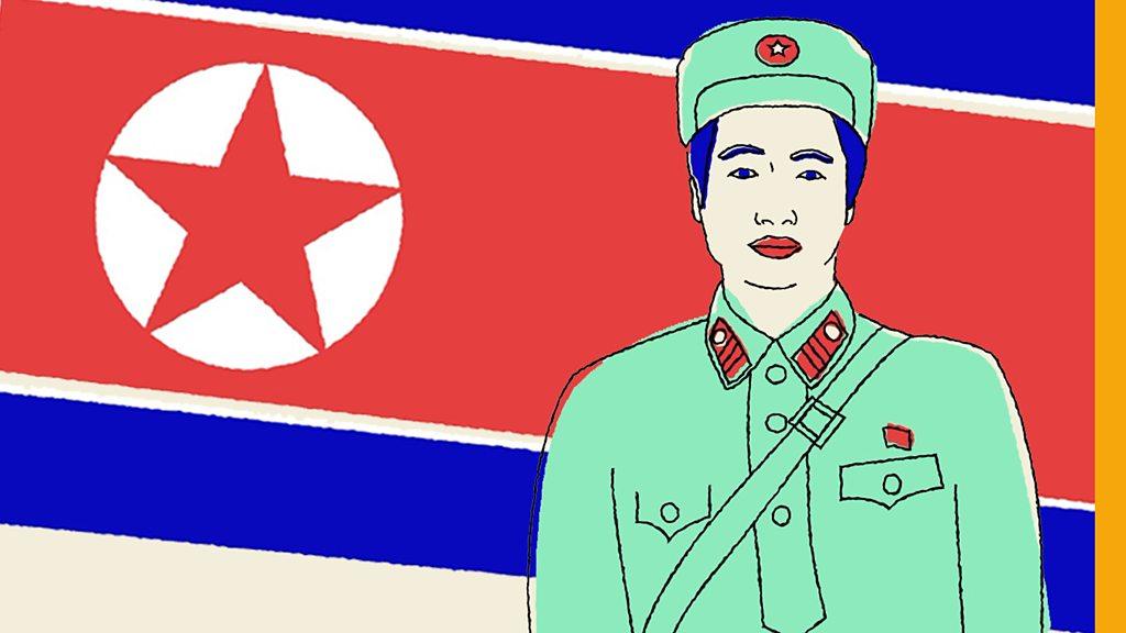 Illustration of North Korean soldier