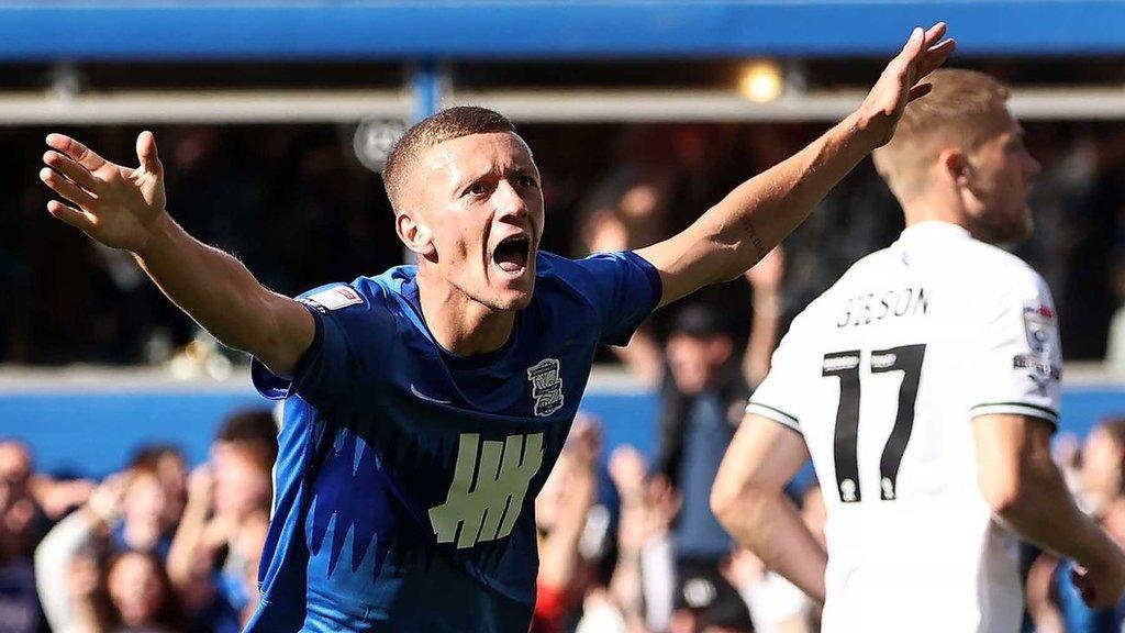 Jay Stansfield celebrates his St Andrew's matchwinner