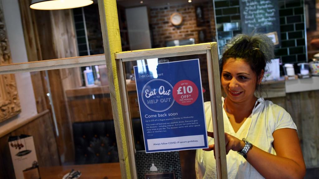 Sign for eat out deal being put up