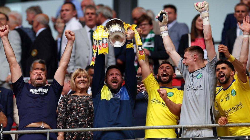 Ascot United manager Jamie Tompkins says halftime changes turned the tide in win over defending FA Vase champions Newport Pagnell Town.