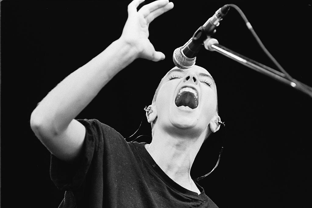 Sinead O'Connor on stage