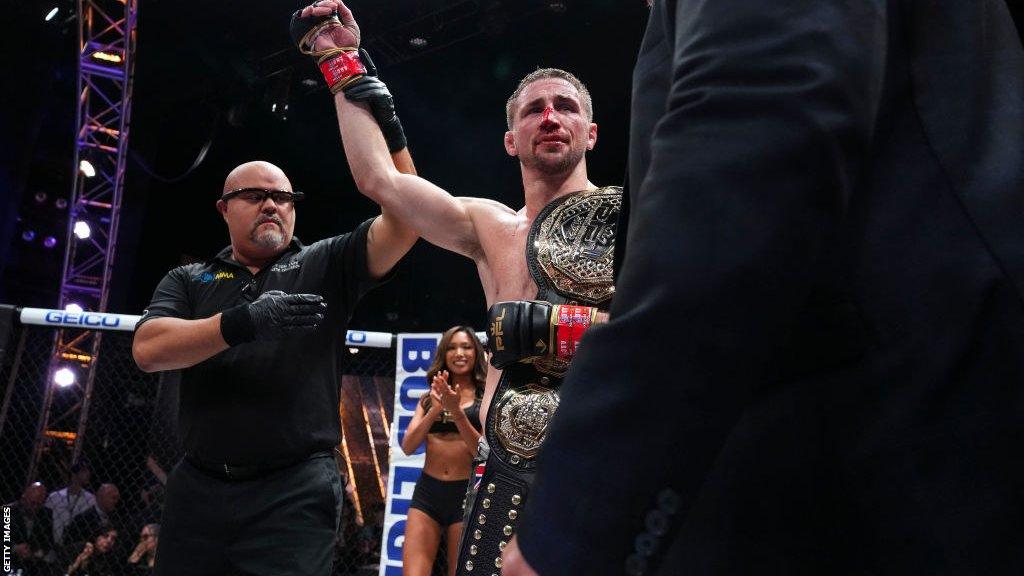 Brendan Loughnane with his PFL title