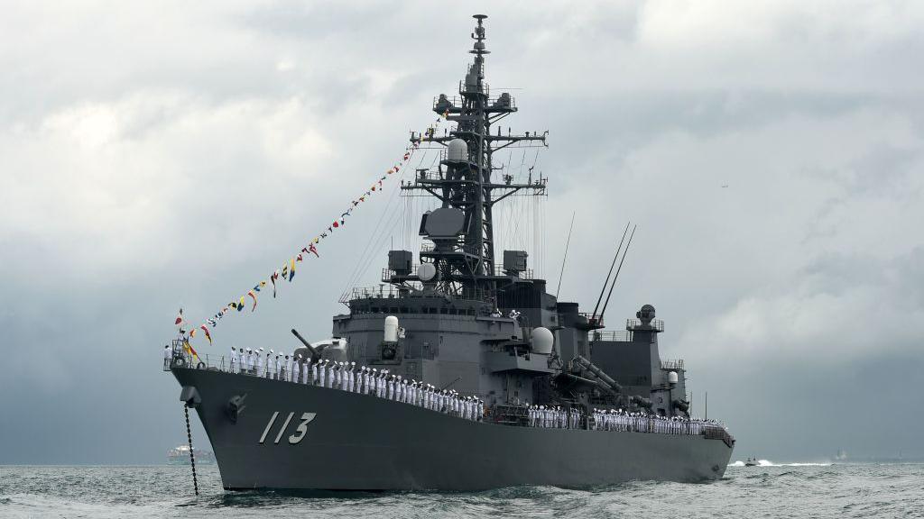 Japan's Maritime Self-Defense Force destroyer Sazanami