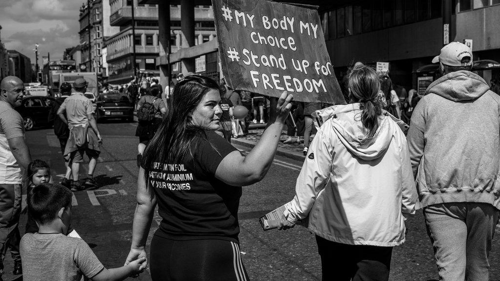 Anti-vax protest