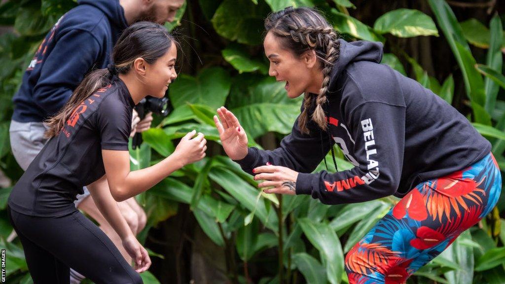 Ilima-Lei Macfarlane training before Bellator 295