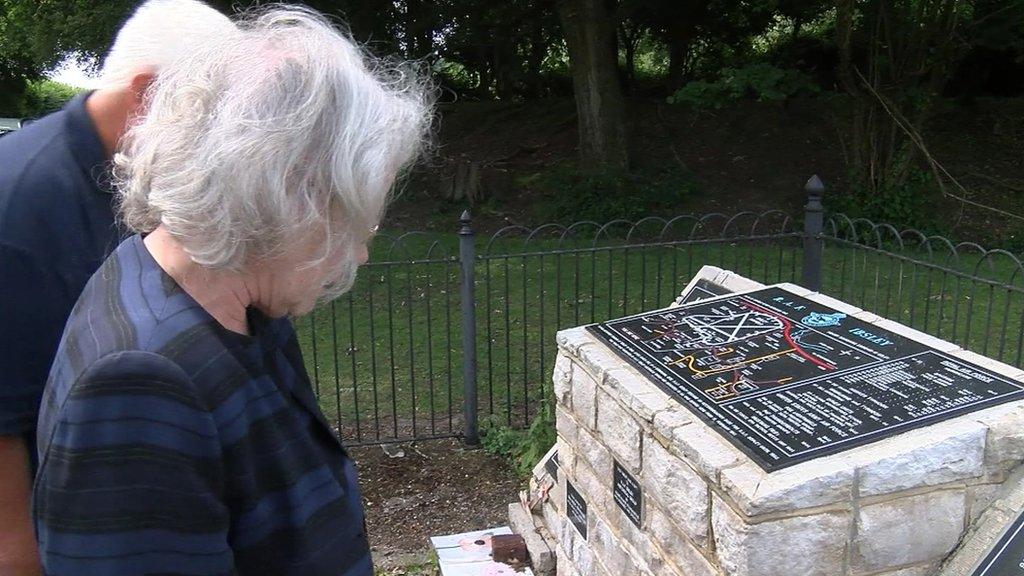 Image of Patricia Ashley visiting RAF Stoney Cross