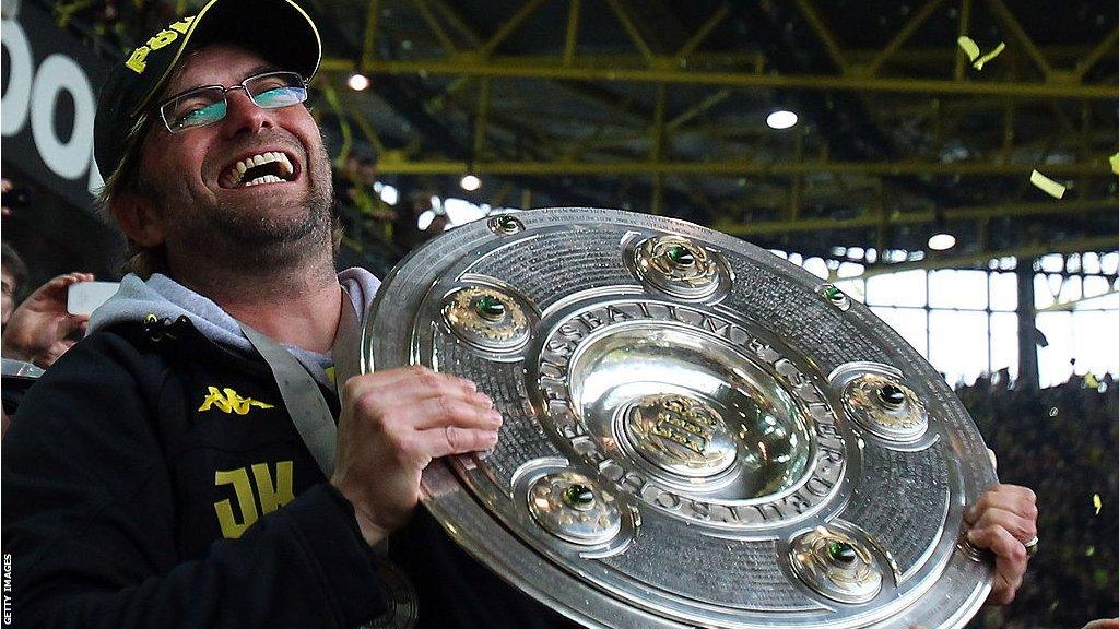 Jurgen Klopp won two Bundesliga titles with Borussia Dortmund between 2010 and 2012, and led the Black and Yellows to the 2013 Champions League final